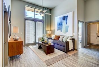 Large windows & high ceilings